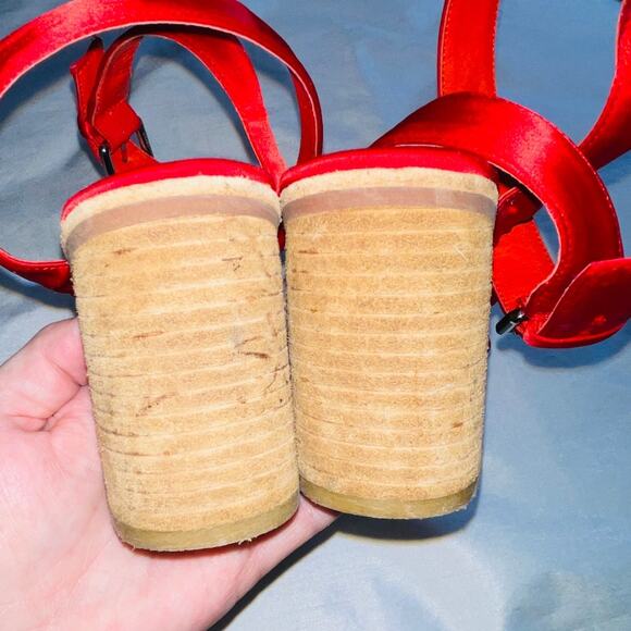 Jeffrey Campbell X Free People Sandals - Women's Size 10 - Satin‎ Straps - Picture 8 of 12